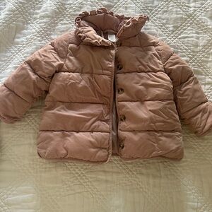 H&M Kids Puffer Jacket in Dusty Pink